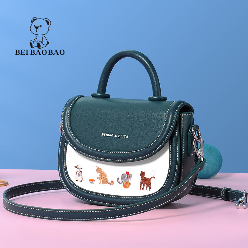Women's Source Niche Design Fashion Saddle Crossbody Bags