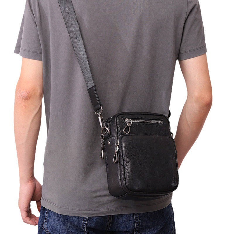 Men's Niu Leather Wearable Trendy Fashion Men's Messenger Bags