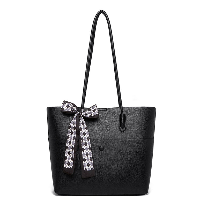 Mother Simple Commuting Leather Free Silk Shoulder Bags