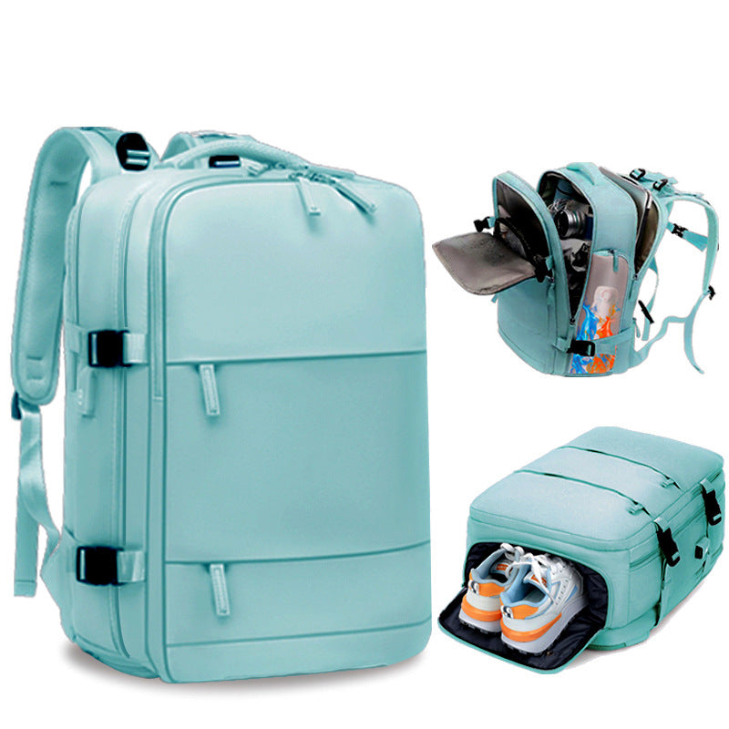Women's & Men's & Simple Large Capacity Bottom Independent Backpacks