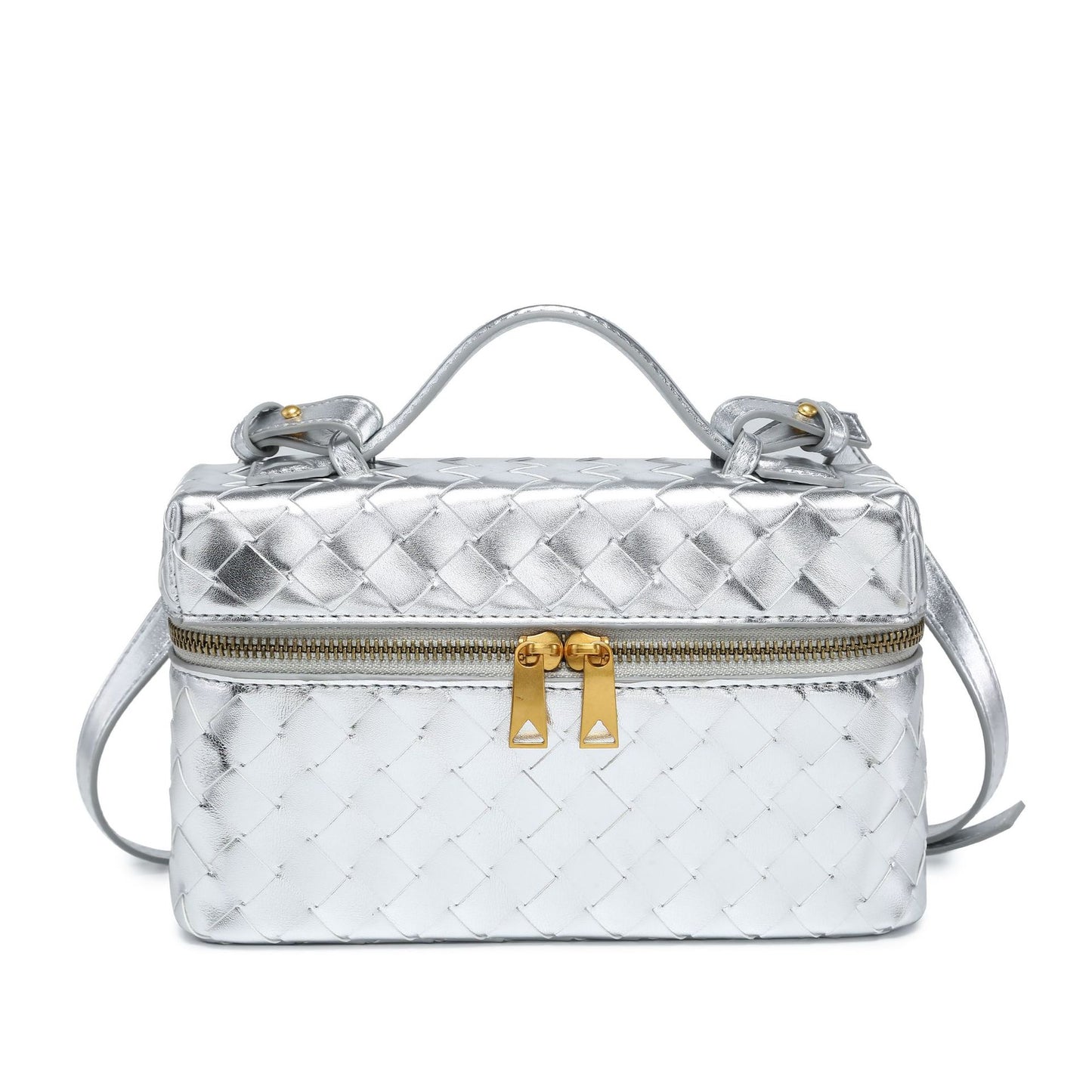 Women's Woven Box Lunch Retro Fashion For Small Square Bags