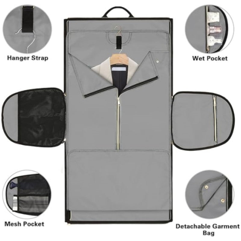 Convertible Garment Folding Storage Suit Rotatable Travel Bags