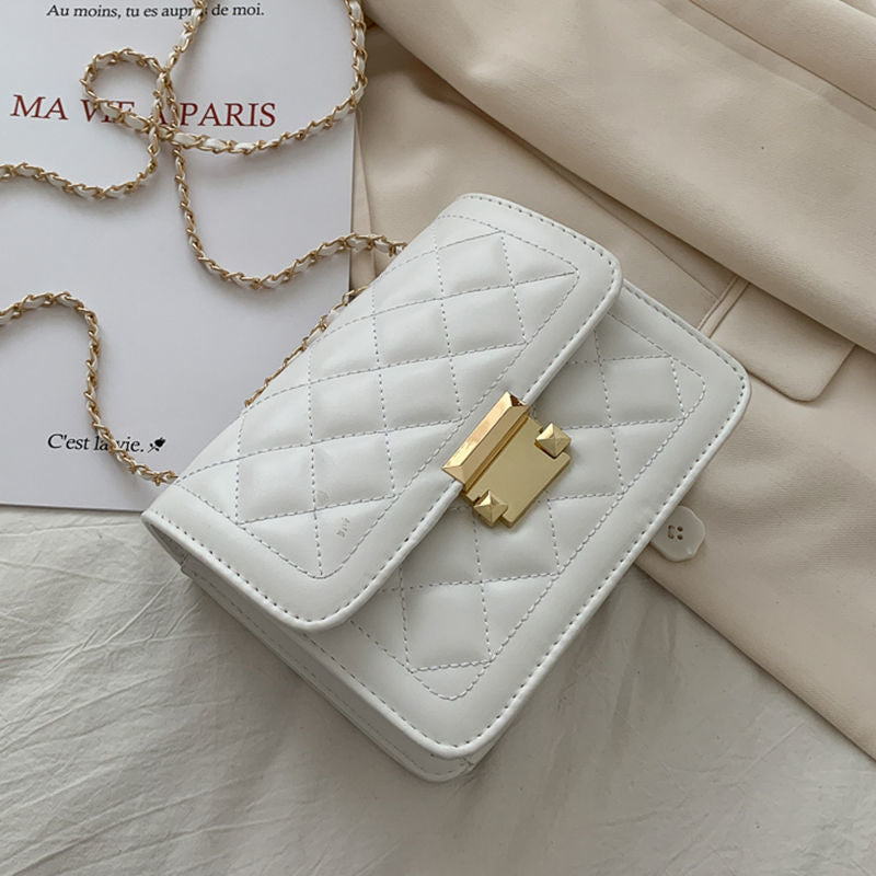 Women's Genuine Leather Chain Classic Style Shoulder Bags