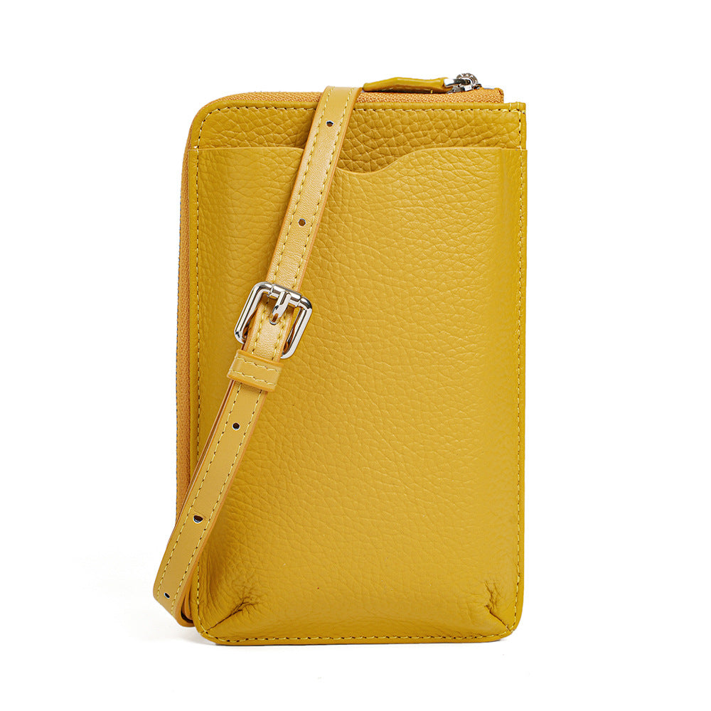 Women's Leather First Layer Cowhide Fashion Cell Phone Bags