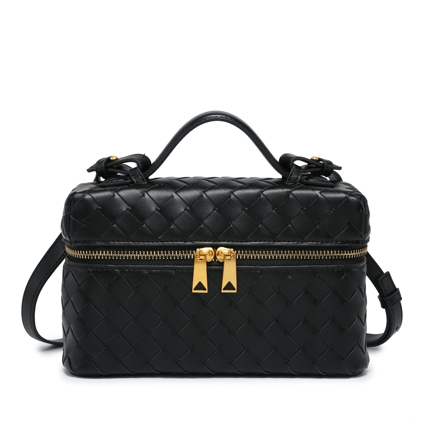 Women's Woven Box Lunch Retro Fashion For Small Square Bags