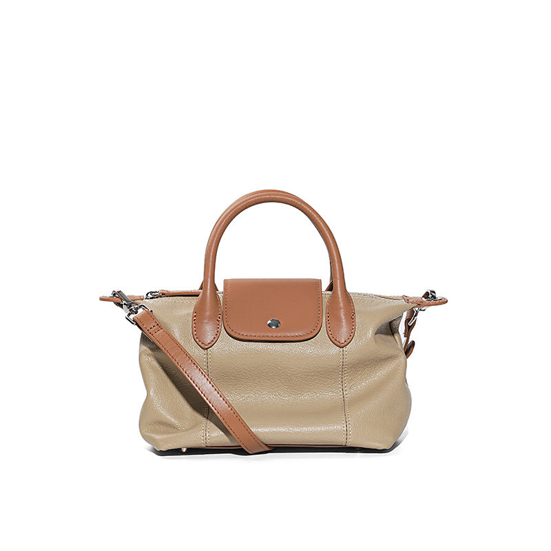 Women's Cattlehide Leather Fashion Dumpling Genuine High-grade Shoulder Bags