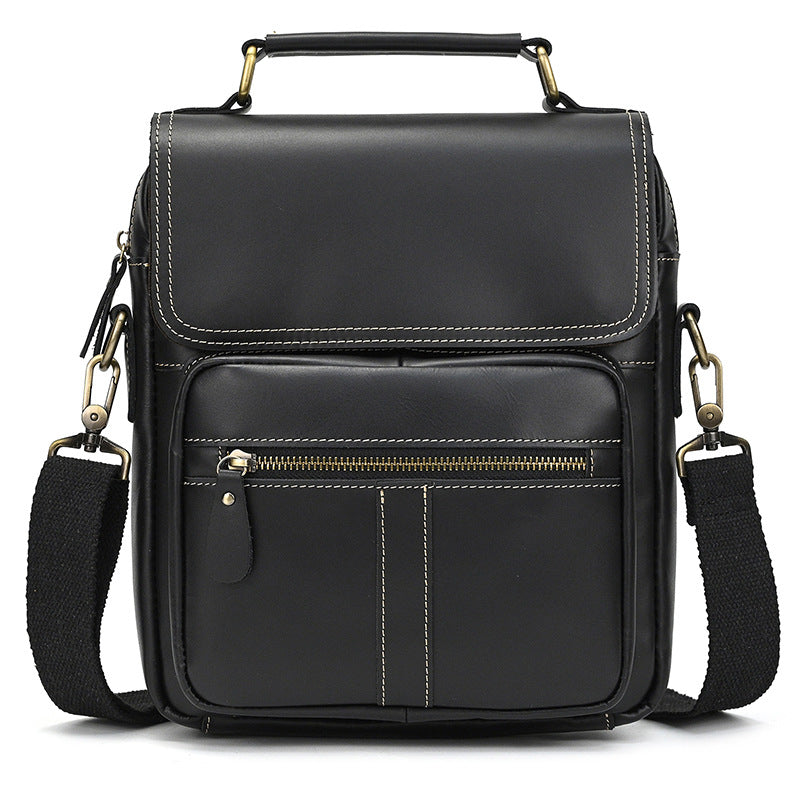 Men's Leather Crazy Horse Vintage Top Layer Men's Shoulder Bags