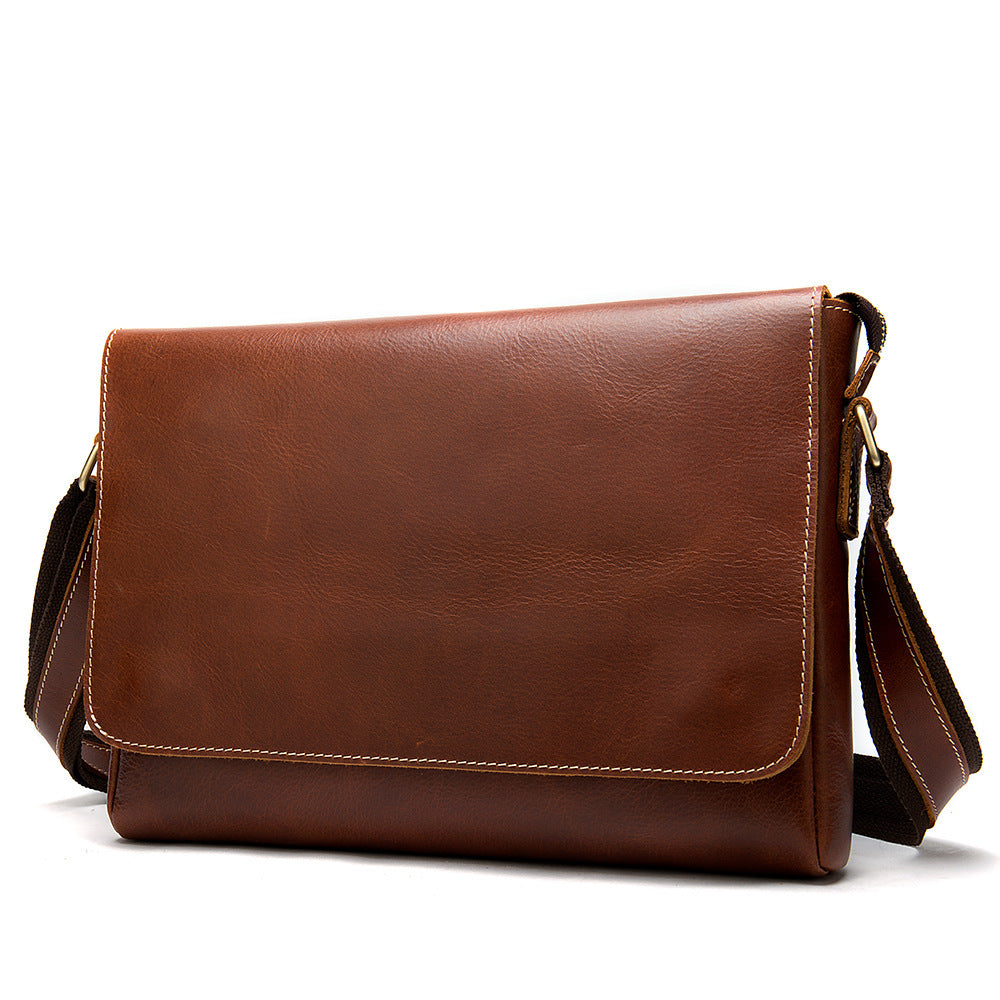 Men's Crazy Horse Leather First Layer Cowhide Bags