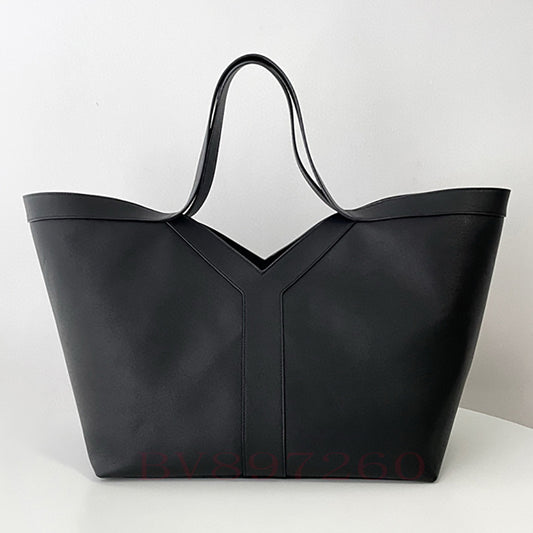 Lazy Loose Feeling Big Female Word Leather Large Capacity Handbags