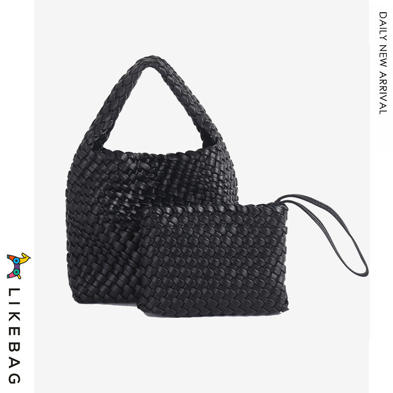 Women's Trendy Hand-woven Versatile Large Capacity Portable Bags