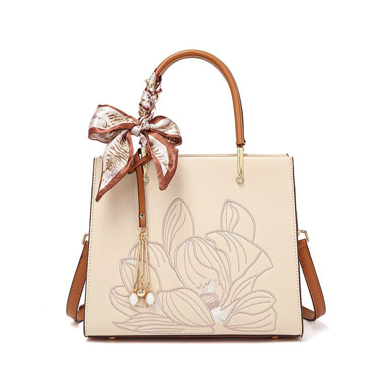 Mother's Elegant Banquet Large Capacity Thorn Handbags