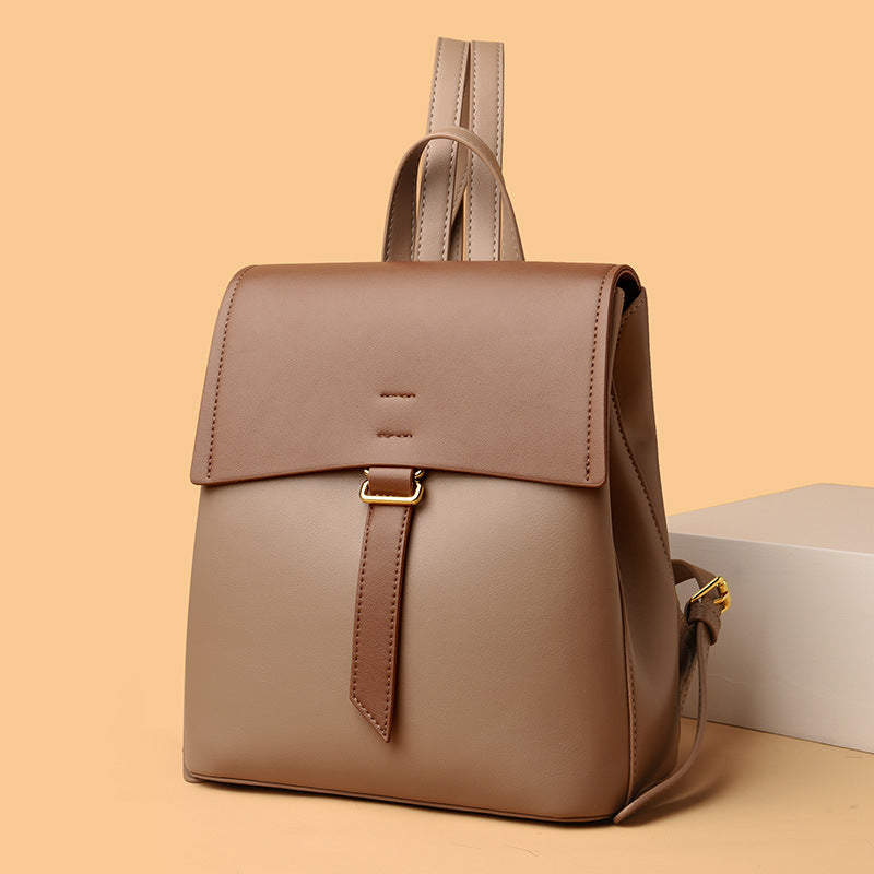 Women's Trendy Sewing Line Popular Cow Nose Backpacks