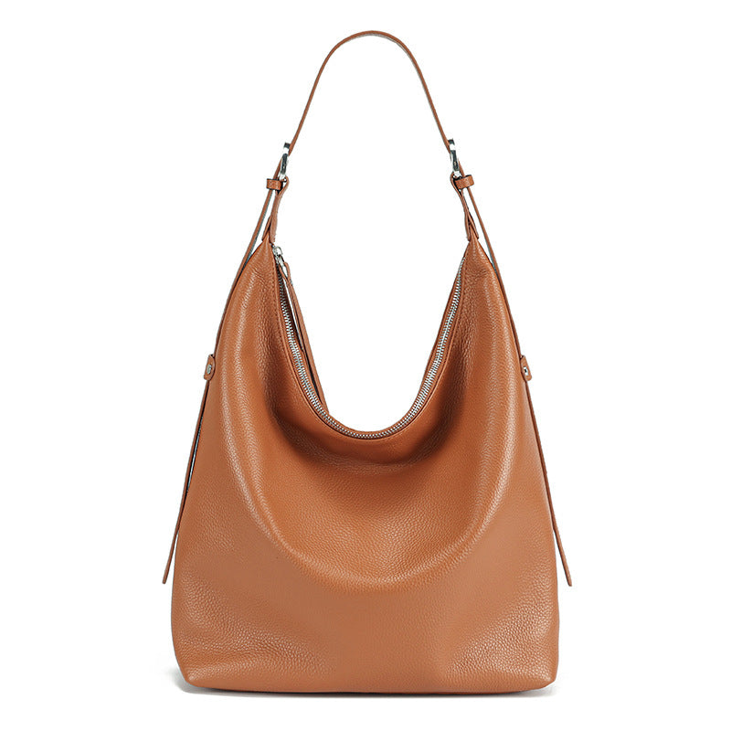 Women's First Layer Cowhide Big Leather Large Crossbody Bags