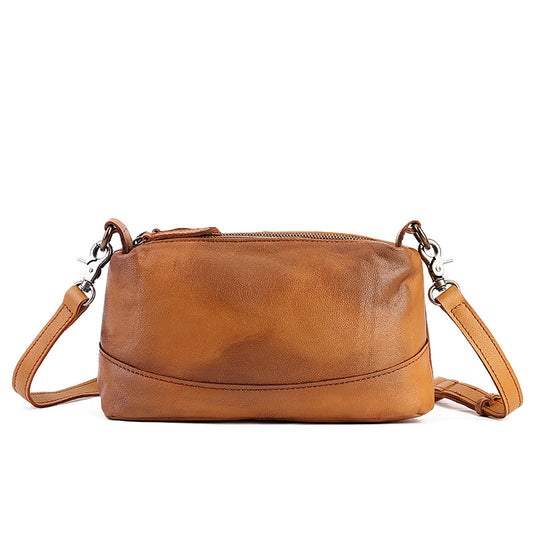 Women's Leather Vintage Soft Pillow Large Capacity Shoulder Bags