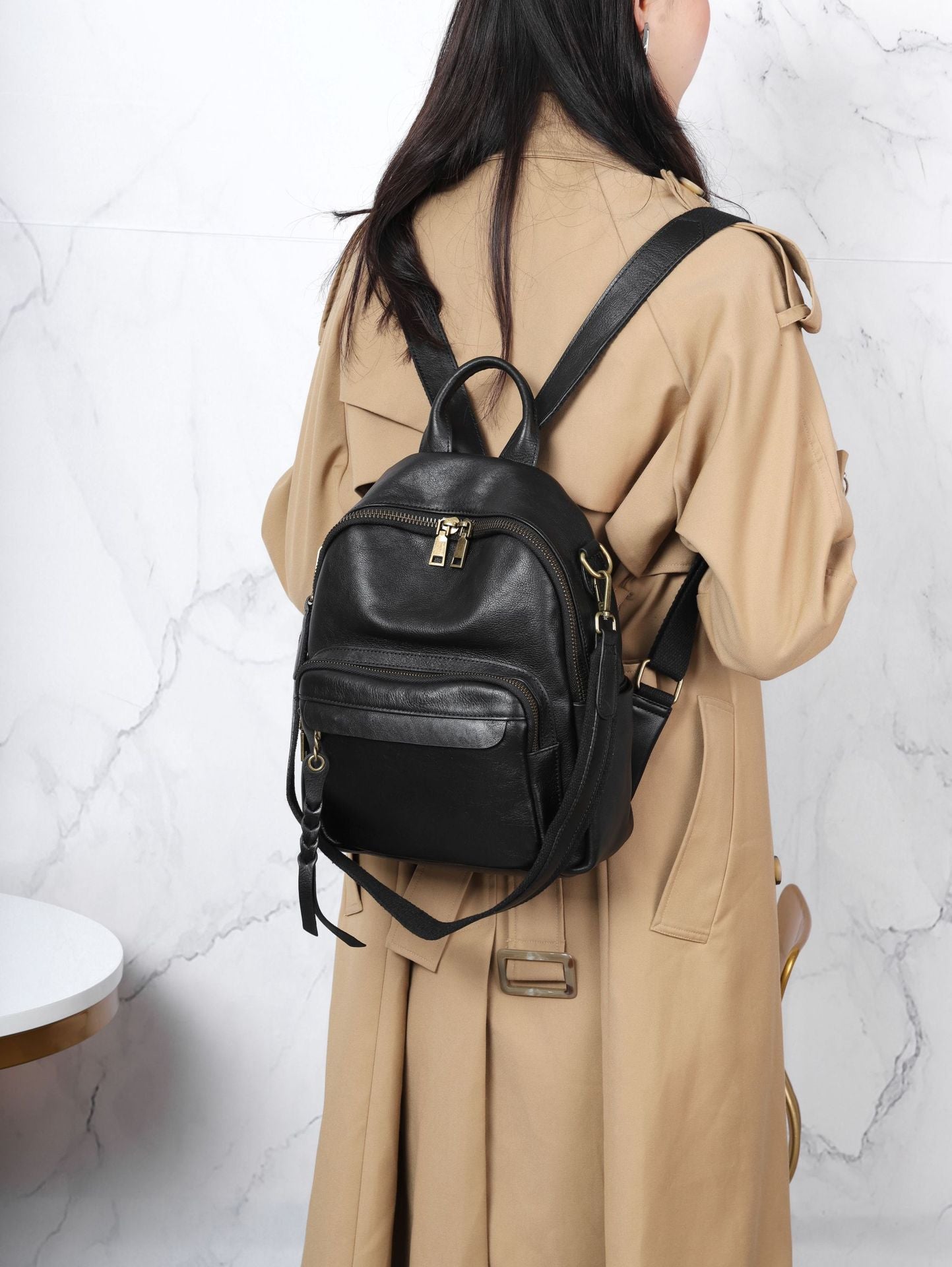 Women's Genuine Leather Shoulders One First Layer Cowhide Plant Shoulder Bags