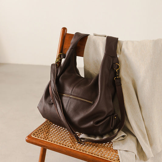 Women's Genuine Leather High Sense Large Capacity Tote Bags
