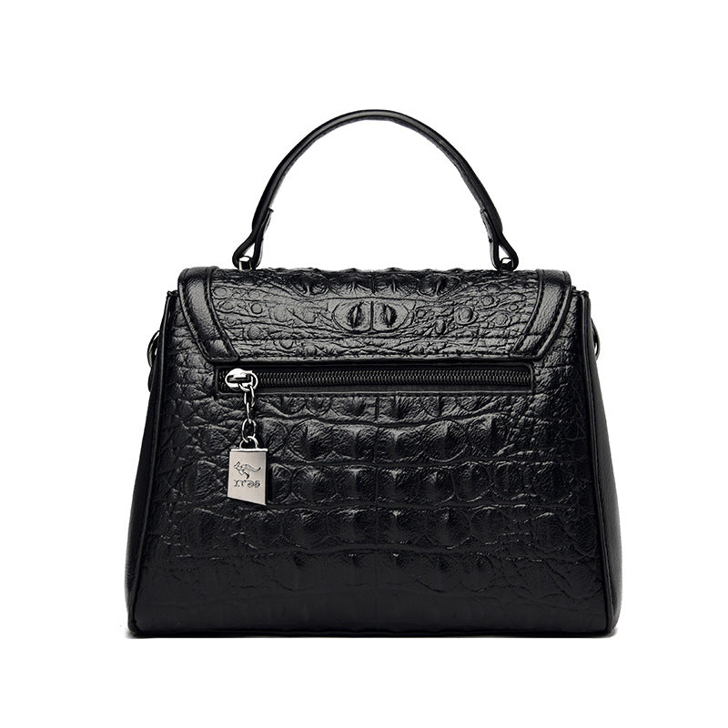Women's Korean Style Simple Elegant Trendy Alligator Handbags
