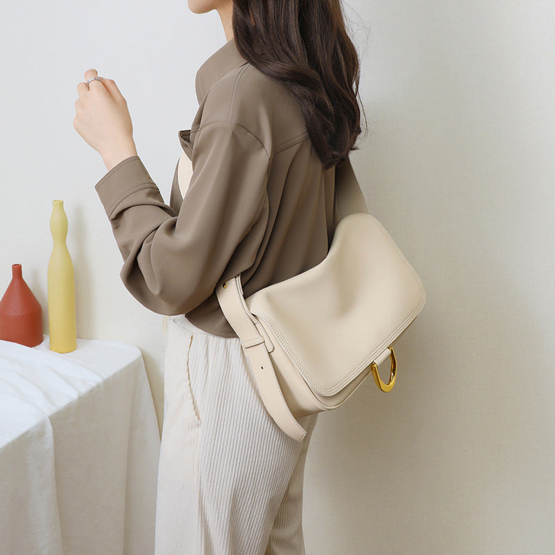 Women's Luxury Large Capacity Versatile Underarm Genuine Shoulder Bags