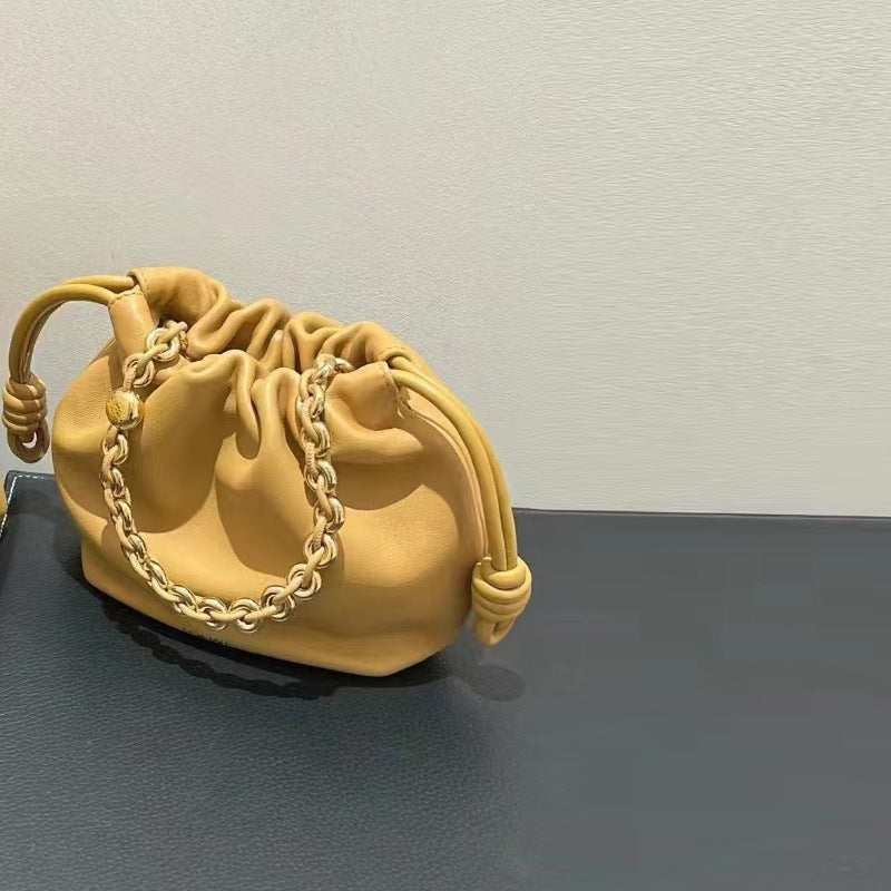Pretty Chain Lucky Drawstring Cloud Fashion Bucket Bags