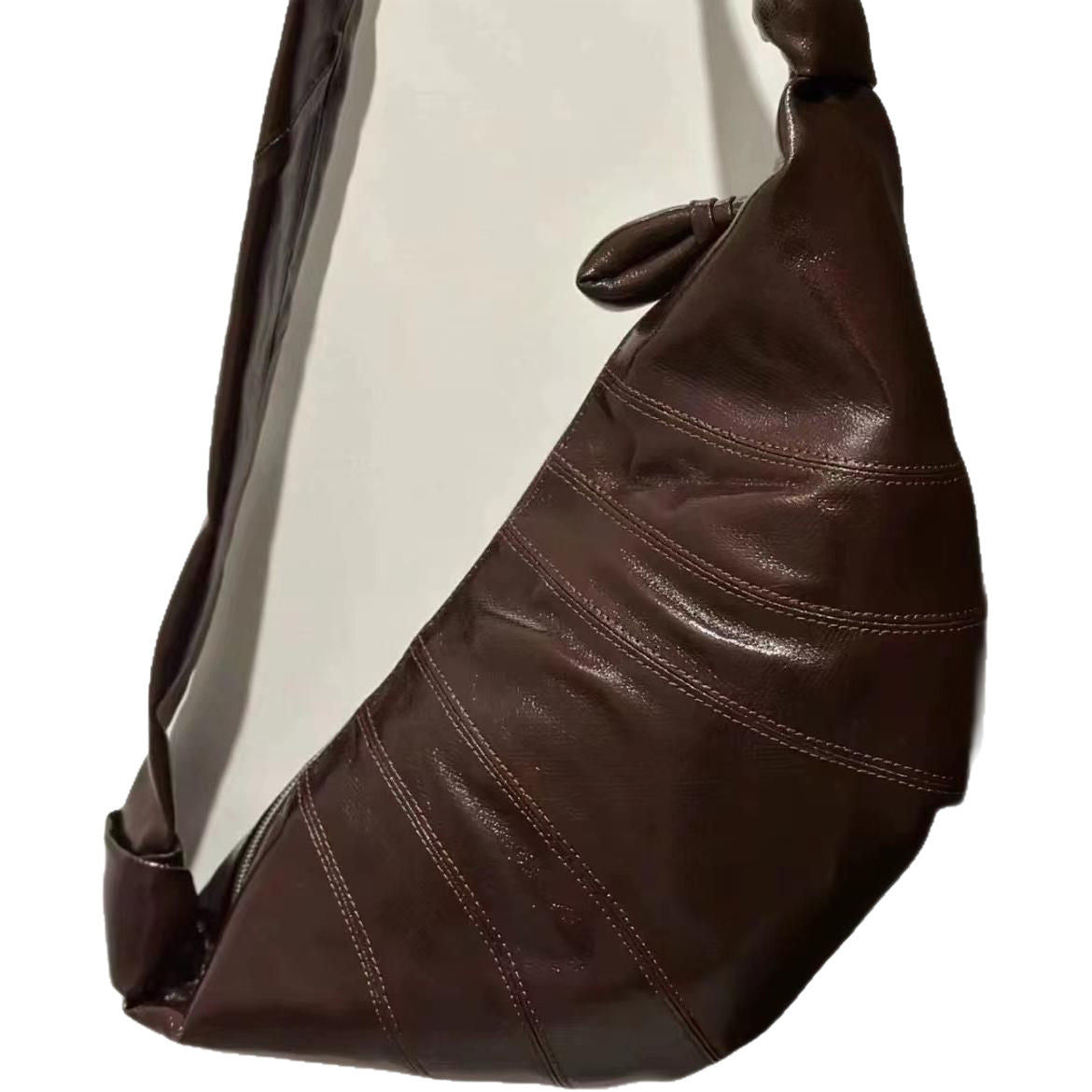 Women's & Men's & Niche Sheepskin Pattern Croissant Ode Crossbody Bags