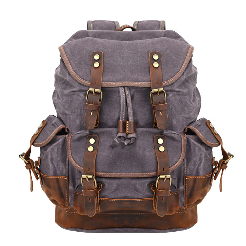 Wax Canvas Computer Large Capacity Hiking Backpacks