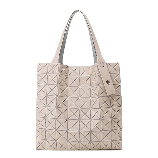 Women's Eight Grid Large Commuter Computer Shopping Shoulder Bags