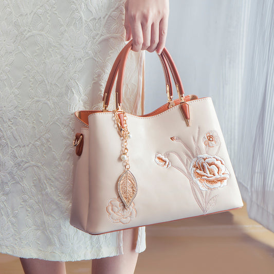 Women's Chinese Style Large Capacity Portable Lady Handbags