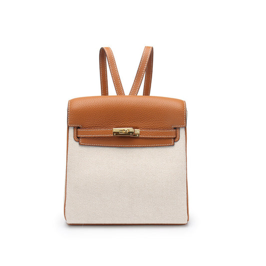 Women's With First Layer Cowhide Fashion Genuine Backpacks
