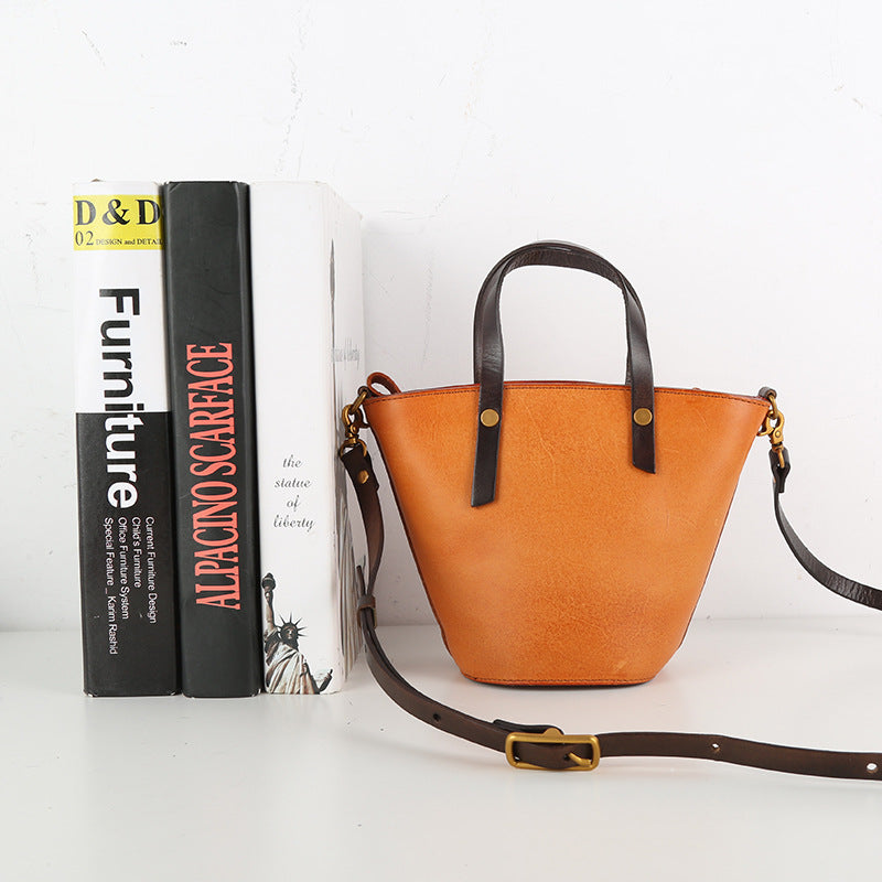 Women's Pretty Soft Leather Retro Commuter Handbags