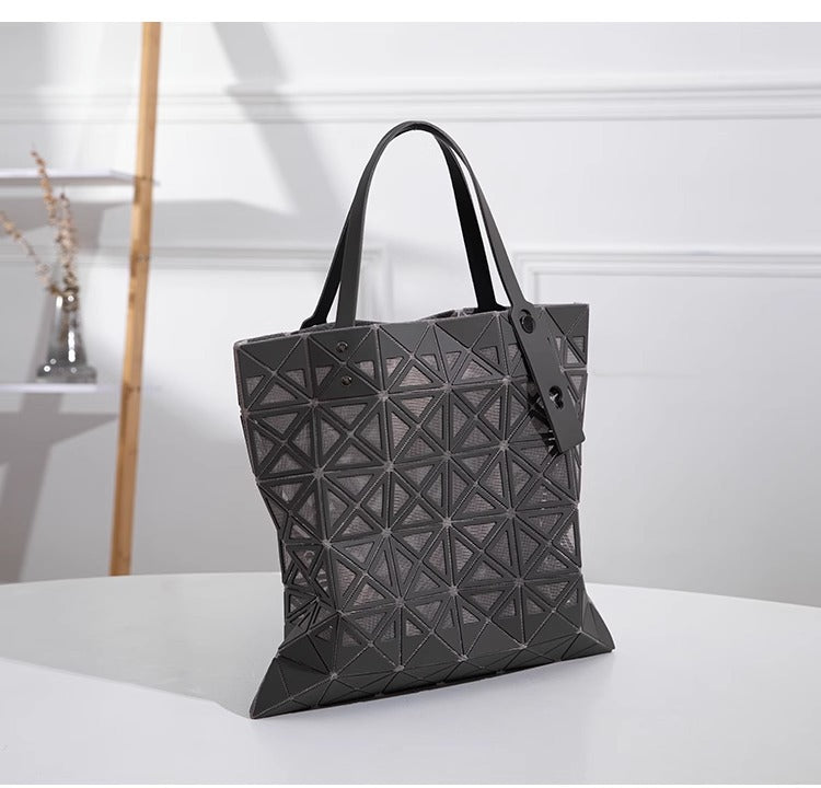 Women's Versatile Frosted Hollow Rhombus File Fashion Bags