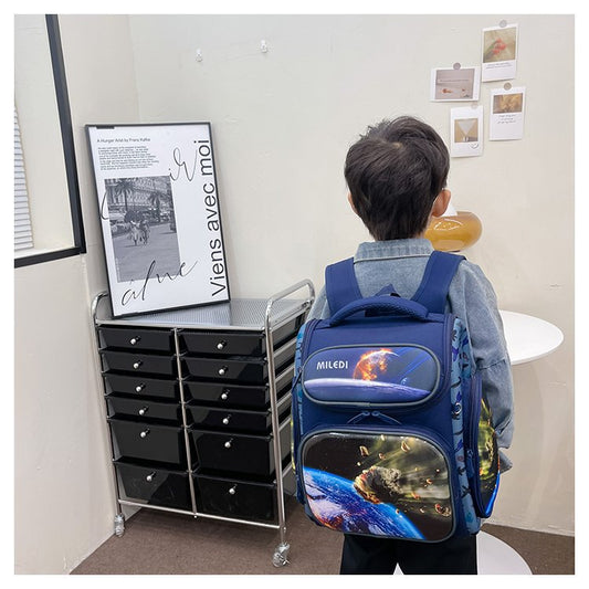 Hard Shell Russian Full Open Astronaut Elementary School Students' Schoolbags