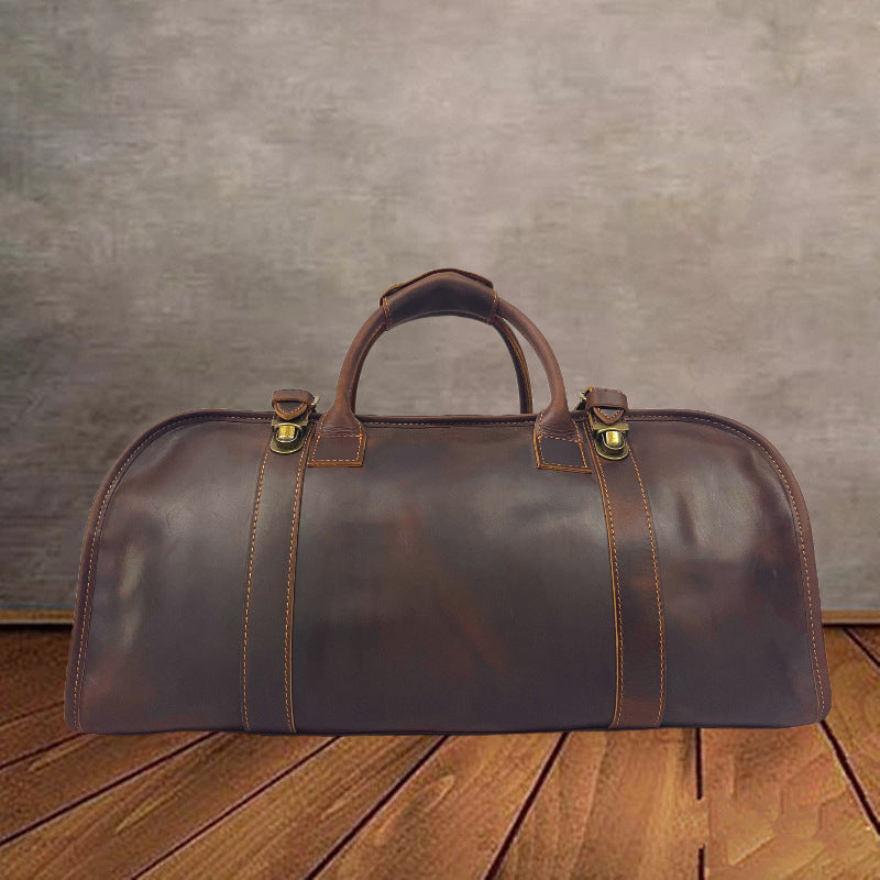 First Layer Cowhide Business Leather Large Travel Bags