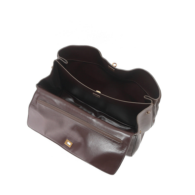 Suede Large Capacity Totes Loose Neutral Tote Bags