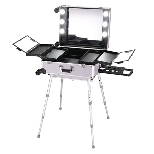 Glass Professional Makeup Fixing Artist Large Capacity Cosmetic Cases