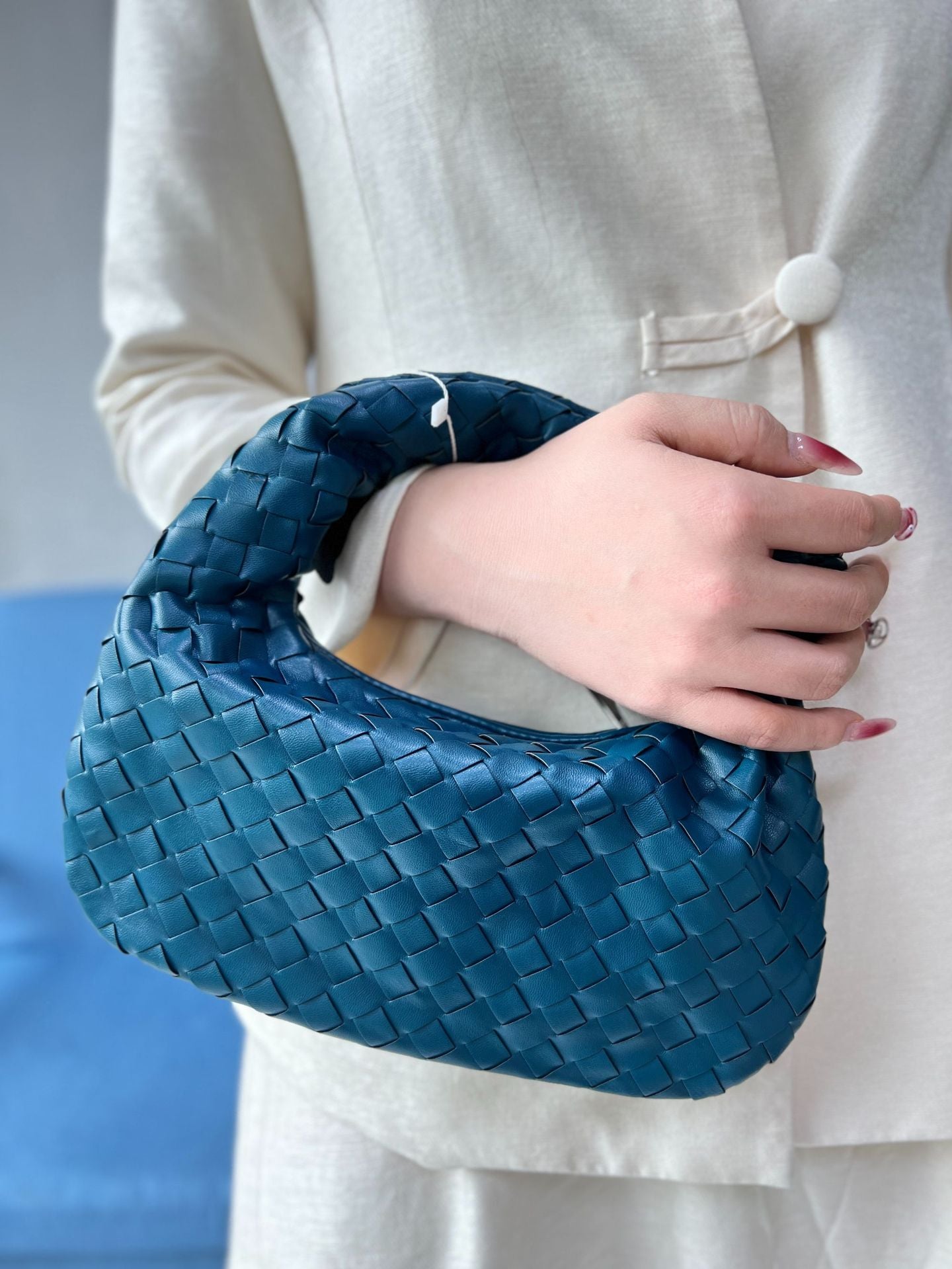 Knotted Hand-woven Horn Portable Dumpling Lot Handbags