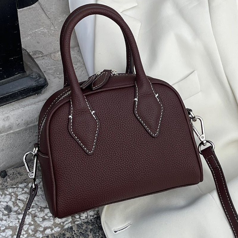 Women's Niche Bowling One Boston Portable Leather Shoulder Bags