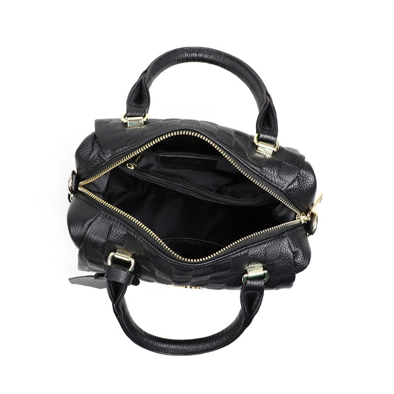 Women's Leather Large Capacity Commuter Pillow Boston Crossbody Bags