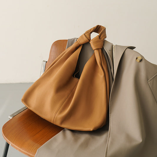 Women's Genuine Leather High-grade Commuter Underarm Soft Tote Bags