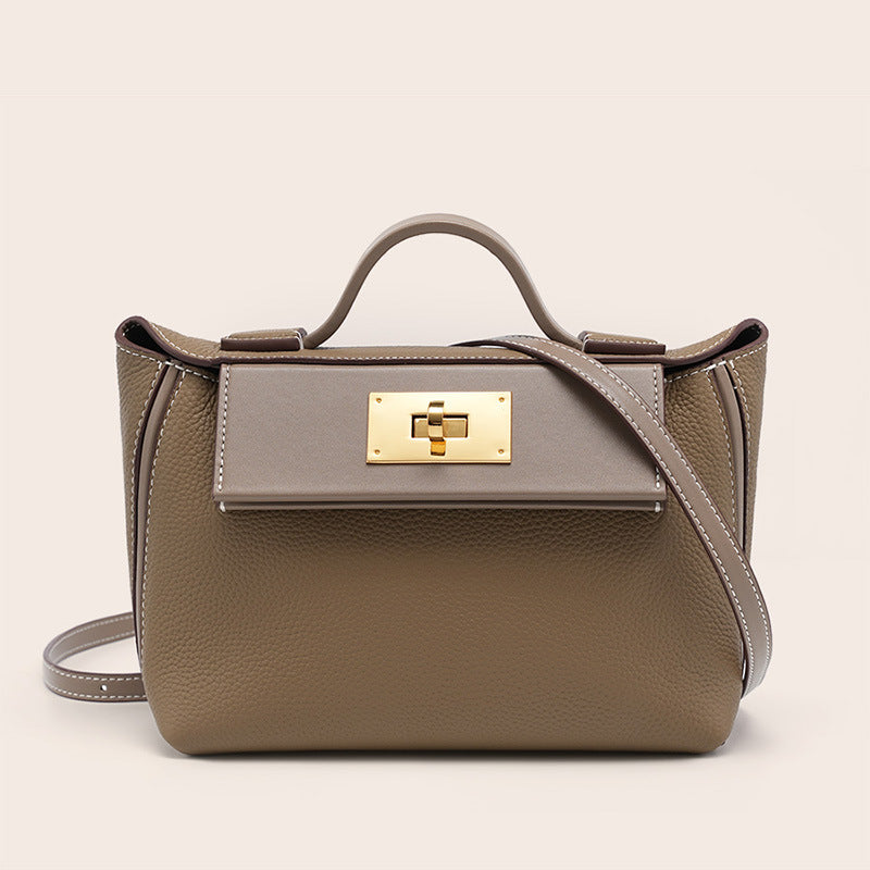 Layer Cowhide Dumpling Wings Style Kelly Shoulder Bags