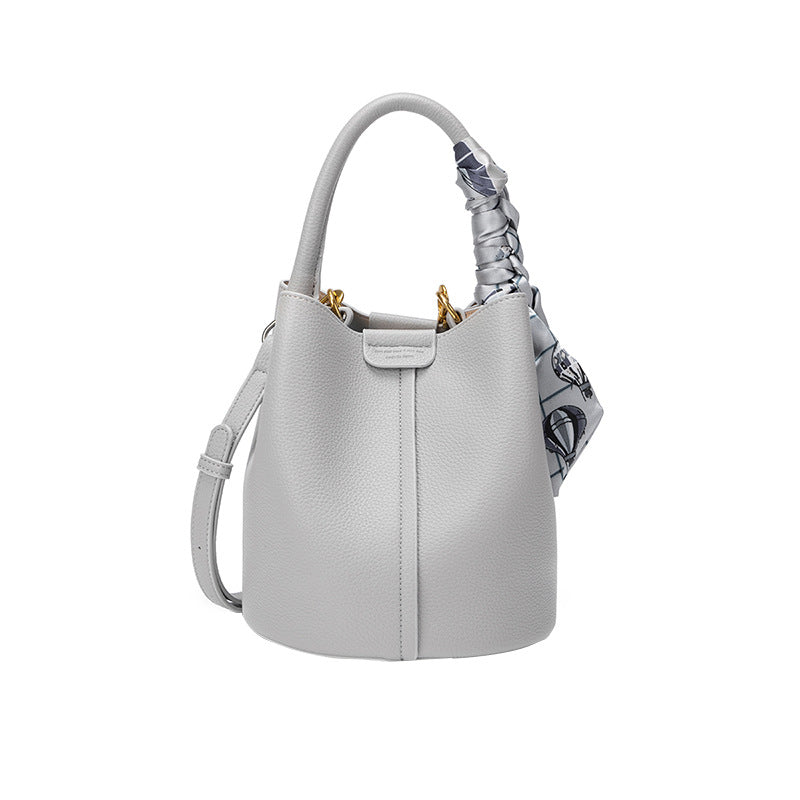Women's Genuine Leather Large Capacity Vegetable Basket Shoulder Bags