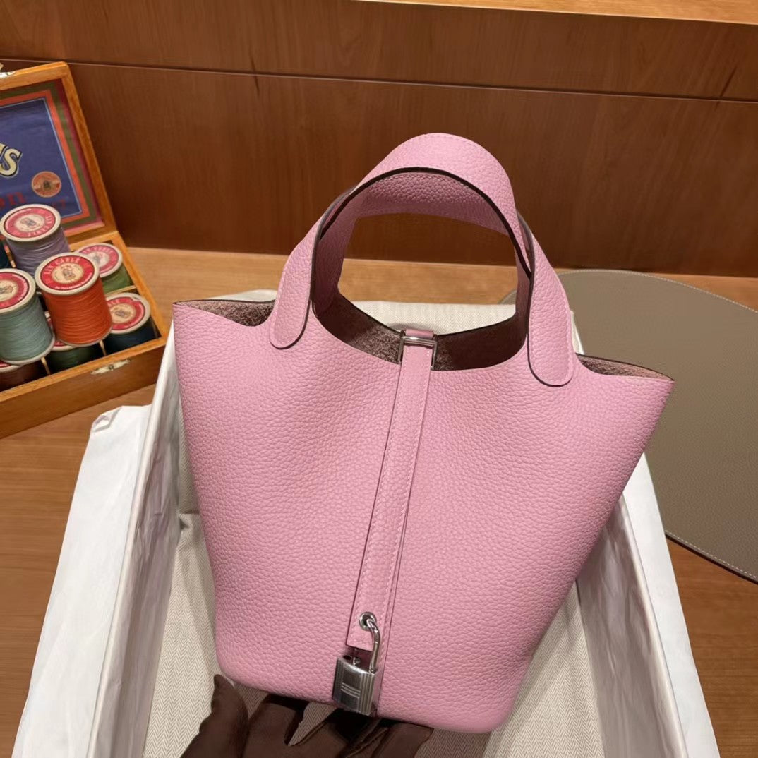 Women's First Layer Litchi Pattern Genuine Leather Bags