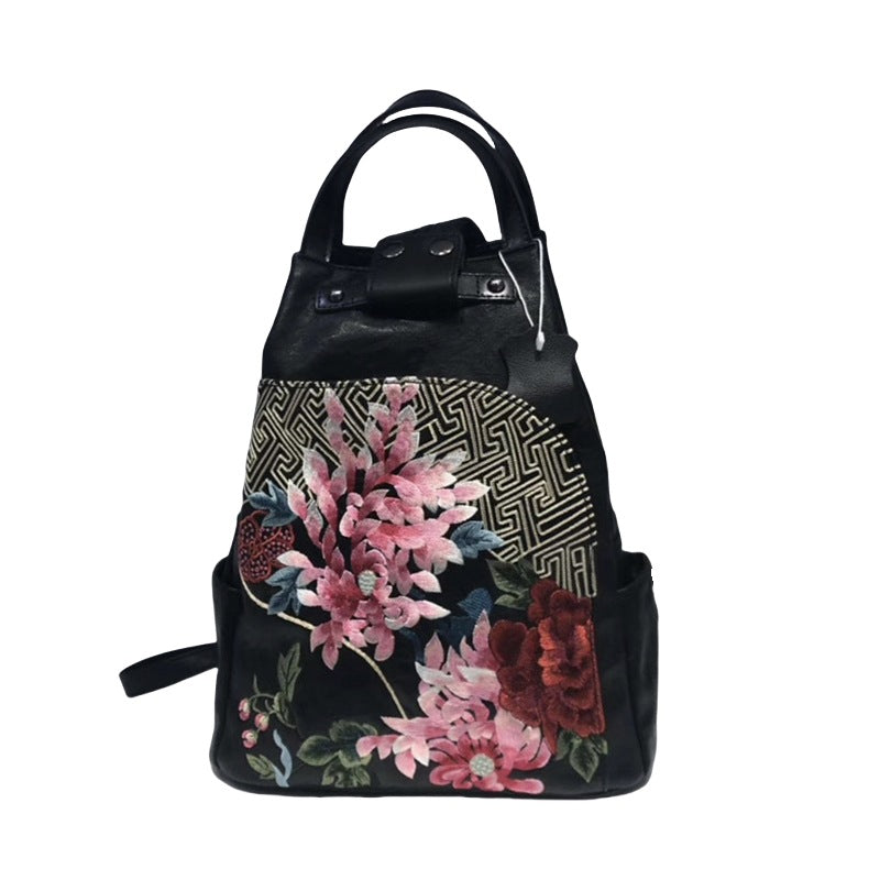 Women's Retro Chinese Style Embroidery With Cheongsam Backpacks