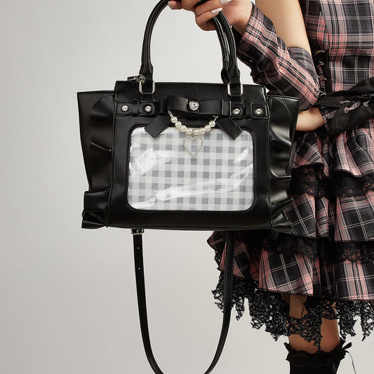 Women's Style Love Hand-held Cartoon Snacks Lace Crossbody Bags