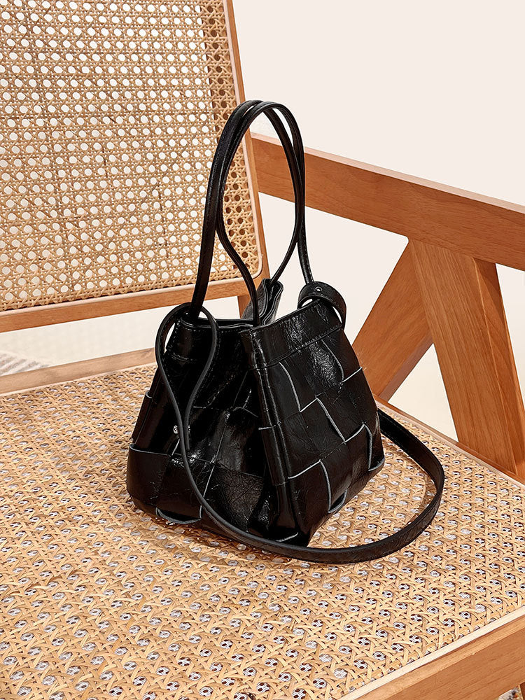 Women's Genuine Leather First Layer Oil Wax Crossbody Bags