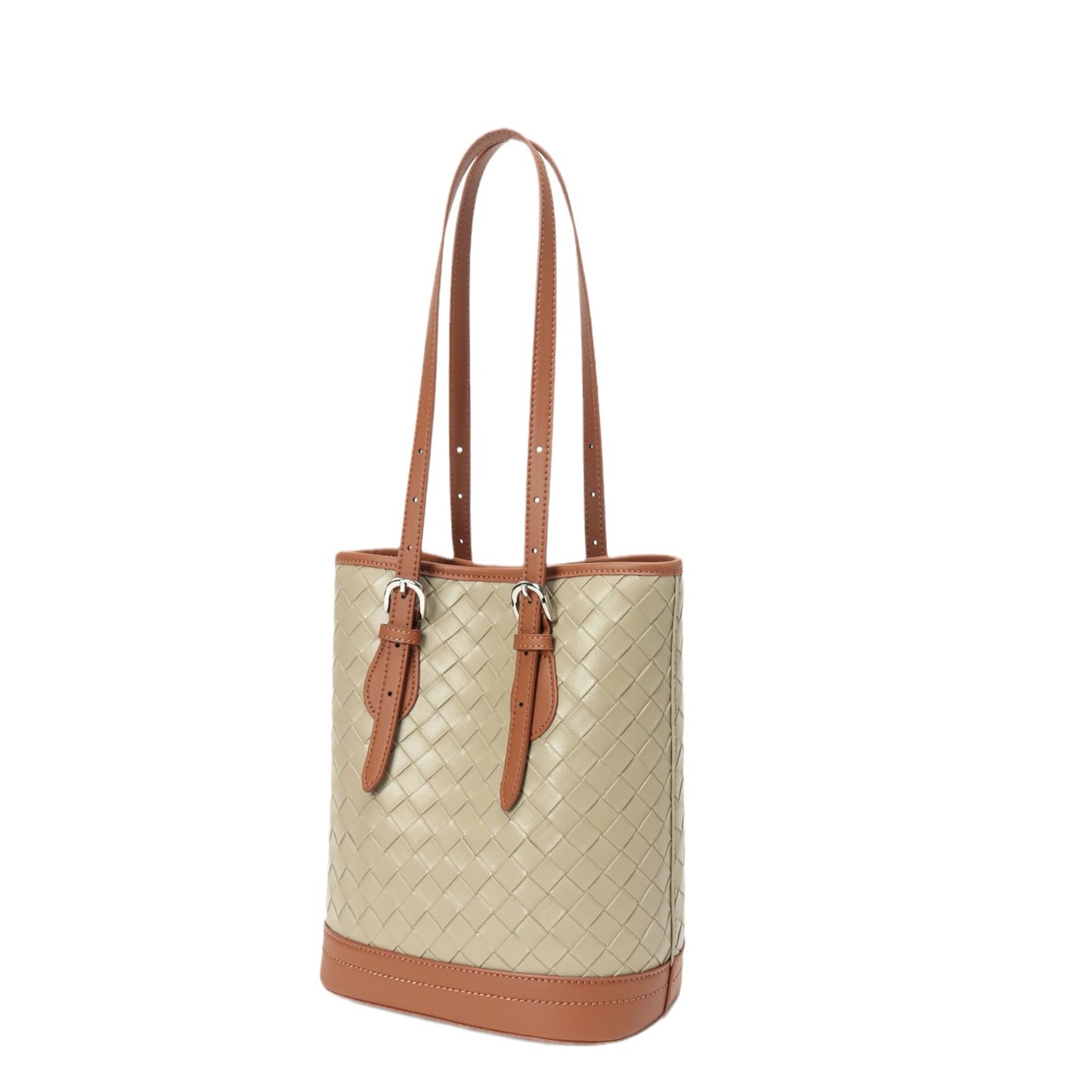 Women's Genuine Leather High-grade Exquisite Mom Cross Bucket Bags