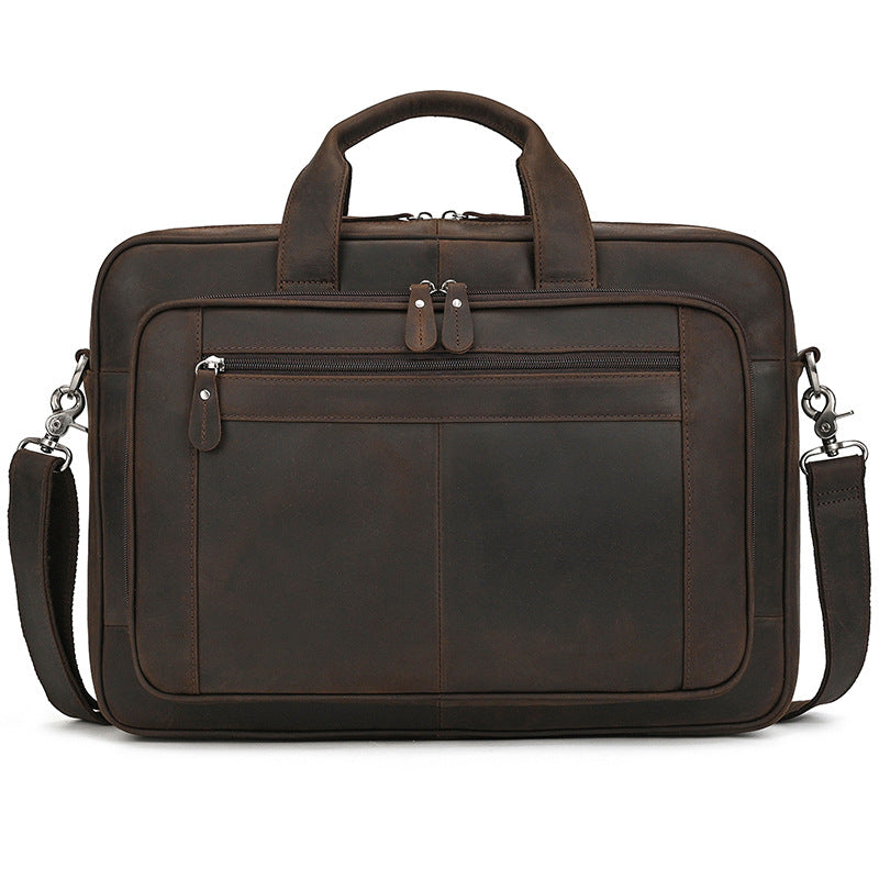 Men's Vintage Genuine Leather Crazy Horse Leisure Men's Briefcases