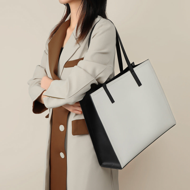 Women's Genuine Leather Large Capacity High-grade Commuter Tote Bags