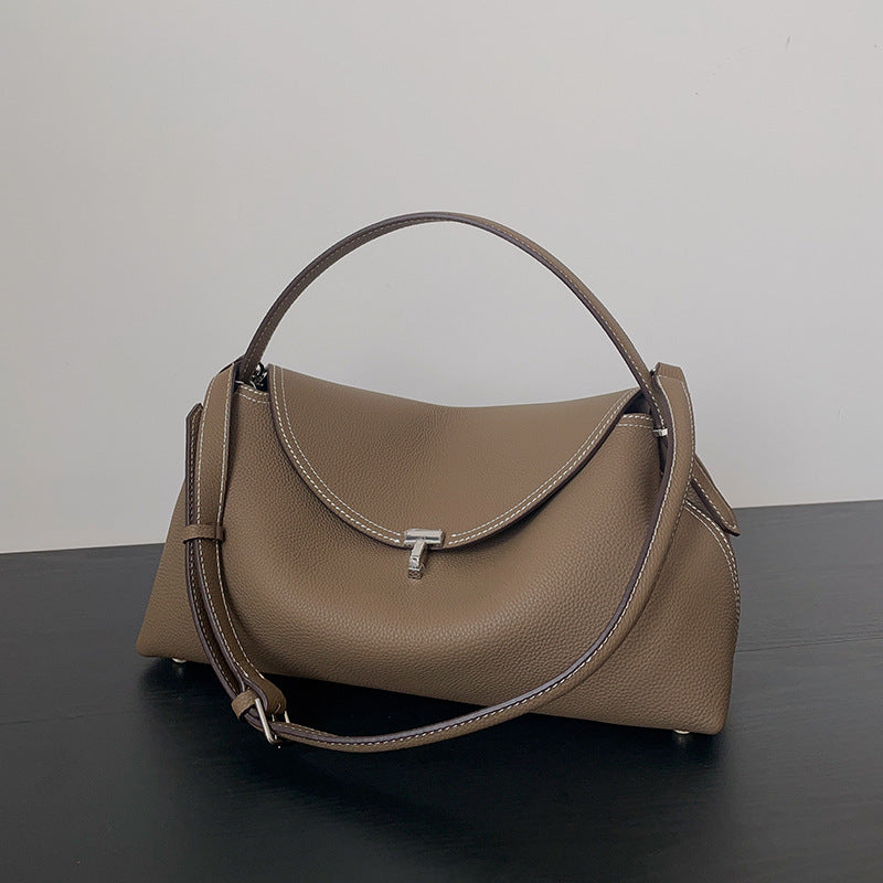 Swedish High-grade First Layer Cowhide Underarm Shoulder Bags