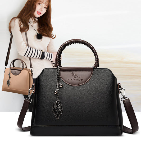 Women's Fresh Sweet Mother Trendy Contrast Color Shoulder Bags