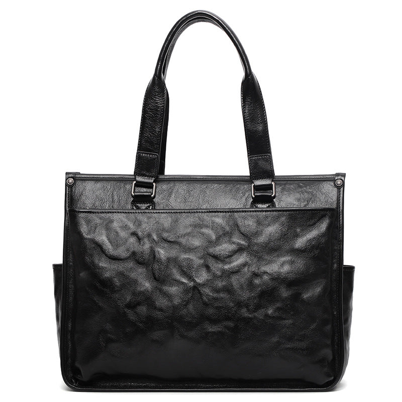 Men's Glamorous Large Capacity Computer Cowhide Men's Briefcases
